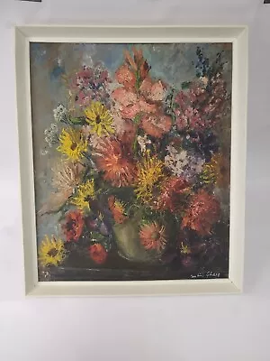 Buy Pauline Glass Modern British Floral Still Life Oil Painting Art 1908-1992 #ac • 550£