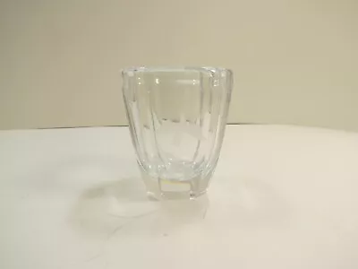 Buy ORREFORS ??? Mid Century Engraved Deco BIRD Art Glass Vase Signed Base 3.1/4  • 7.45£
