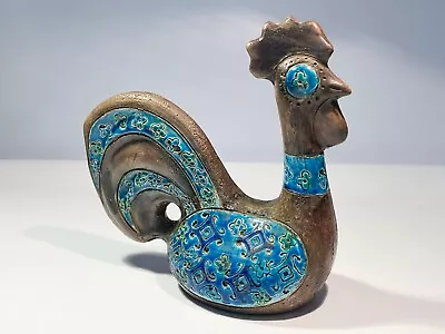 Buy Bitossi Rooster Blue Londi Raymor Italy Italian Pottery • 330.06£