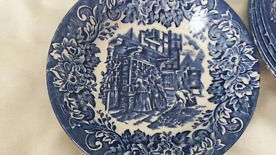 Buy Vintage Staffordshire English Ironstone Tableware Set Of 5 Small Bowls Dickens • 25£