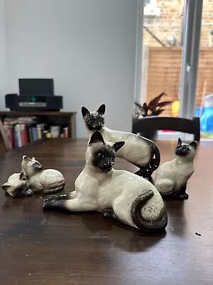 Buy Beswick Siamese Cats X 4  1558 &  1889 • 60£