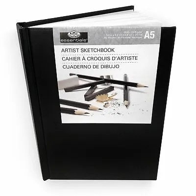 Buy Royal & Langnickel A5 80 Sheet Hardback Casebound Artist Sketchbook Drawing Pad • 4.25£
