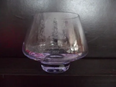 Buy Caithness Glass Vase/bowl Celebrating Life Of Queen Mother • 10£