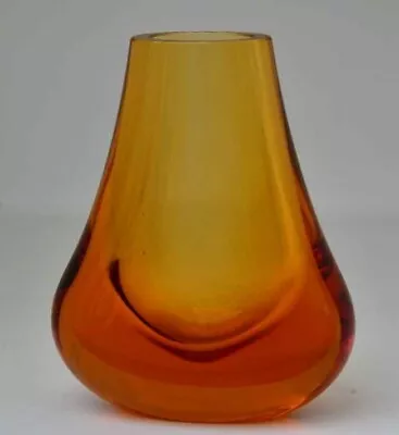 Buy Whitefriars Golden Amber Hambone Vase • 30£