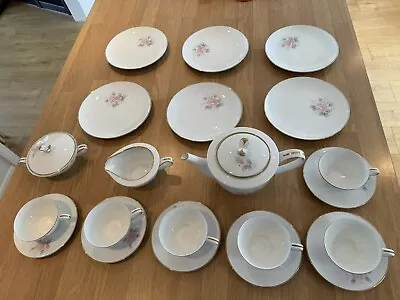 Buy Noritake China ROSEVILLE Pattern 6238 Tea Luncheon Set For 6 (21 Pieces) Unused • 125£