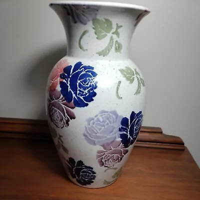 Buy Royal Winton Tradition Hand Decorated Spongeware Rose  10 3/4  Vase • 23.34£