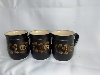 Buy Set Of 3 Denby Bakewell Stoneware Mugs, Excellent Condition • 30£