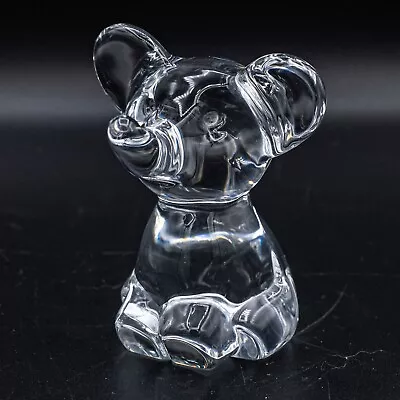 Buy Daum Crystal France Sitting Minos Elephant 3 1/8  Figurine Paperweight • 51.26£