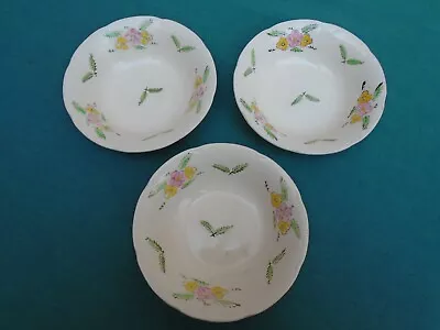 Buy Art Nouveau Jas. Broadhurst (Fenton) Hand Painted Dessert Bowls X3 Clyde Pattern • 8£