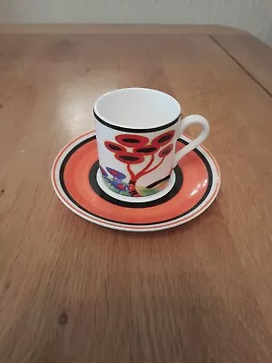 Buy  Clarice Cliff Red Tree Design Ltd Edition Cup+saucer In Mint Cond +coa+ Box  • 18£