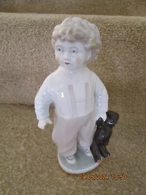 Buy Lomonosov USSR Porcelain Figure - Boy With Teddy Bear • 55£