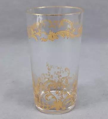 Buy Antique Saint Louis Micado Gilt Engraved Pattern 887 Tumbler / Juice Glass • 46.68£