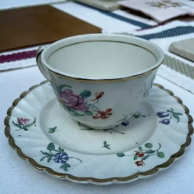 Buy Vintage Clarice Cliff Hand Painted Floral Tea Cup And Plate • 9£
