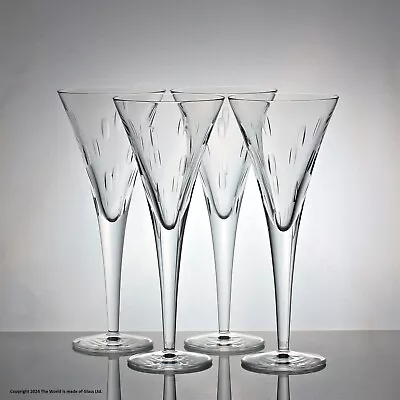 Buy Set Of Four John Rocha For Waterford Incline Reed Pattern Large Wine Glasses • 160£