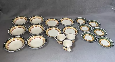Buy Staffordshire Zanzibar Tableware Set: 6Bowls/4Small Plates/3Cups & 6Saucers • 29.99£