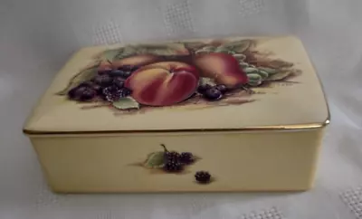 Buy Aynsley Orchard Gold Trinket Box Aprox 5.5  X 4  • 22£