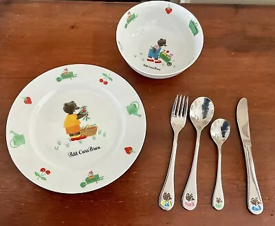 Buy Guy Legrenne Children’s Plate, Bowl And Cutlery Set, Petit Ours Brun. • 30£