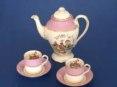 Buy Vintage New Chelsea Coffee Pot & Matching Coffee Cups Saucers • 10.99£