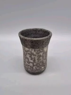 Buy A Miniature Raku Studio Pottery Bud / Posy Vase By Roy Fritchley, 1995. • 20£
