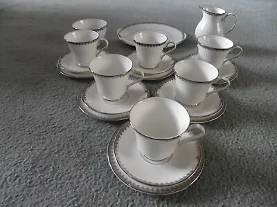 Buy Royal Grafton Fine Bone China 21 Piece Tea Set  Swan Lake  Excellent. • 54£