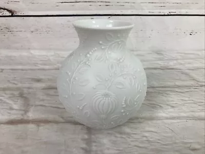 Buy Kaiser Bud Vase 554 White Embossed Flowers • 39.99£