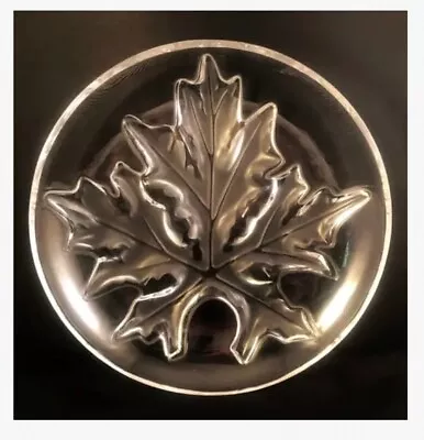 Buy Lalique Crystal Maple Leaf Centerpiece Bowl Original And Very Good Condition • 116.70£