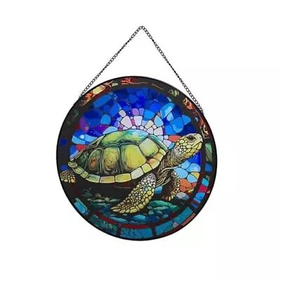 Buy Hanging Stained Glass For Windows,20cm/7.87 Inch Turtle Hand Turtle A Style • 27.99£