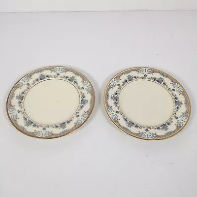 Buy Royal Doulton Minton Avonlea Floral Gold Bone China 6.5  Side Tea Bread Plate X2 • 8.95£