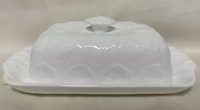 Buy Coalport Countryware Bone China White Cabbage Leaf Lidded Butter Dish • 46.55£