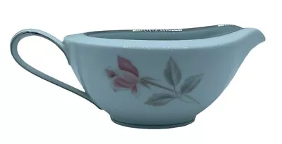 Buy NORITAKE CHINA Gravy Boat Jug Rosemist 6225 Floral & Silver Detail Made In Japan • 15.24£