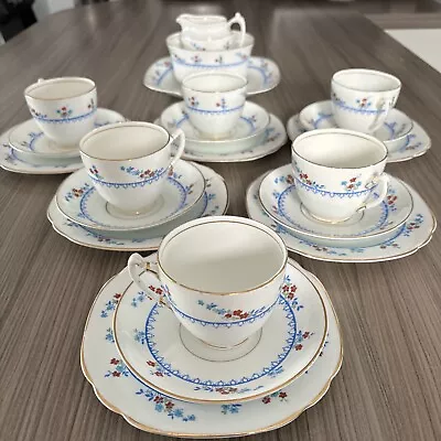 Buy Vintage Windsor Bone China 21 Piece Tea Set - Complete • 25£