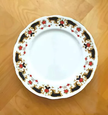 Buy Vintage Duchess Bone China 560 Westminster  Blue Red Roses Border Dinner Plates • 4£