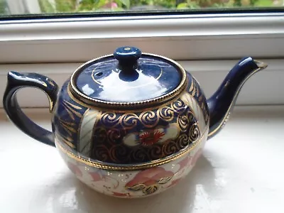 Buy Old  Royal Stanley Ware  & Co Ltd Longton  Pottery Gaudy Welsh/imari Teapot • 8.99£