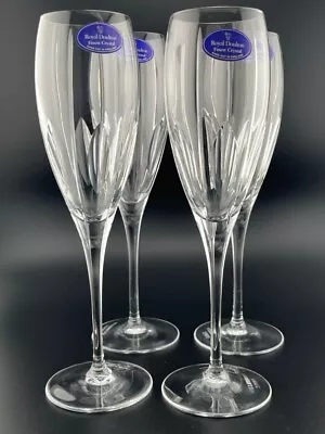 Buy Royal Doulton Crystal Champagne Glasses X 4 Millennium 2000 • 39.99£