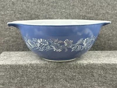 Buy Vintage Pyrex Mixing Bowl Cinderella 442 1.5 Qt Handle & Spout Colonial Blue Usa • 18.64£