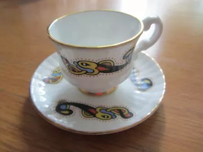 Buy BOOK OF KELLS ROYAL TARA CUP And SAUCER Miniature HANDMADE Fine China IRELAND • 17.99£