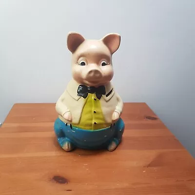 Buy Kitch Chalkware Piggy Bank Mr. Pig By Ellgreave Pottery Co England Vintage  • 29.99£