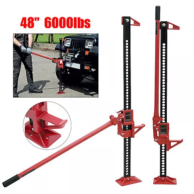 Buy 48  Heavy Duty Farm Jack 3 Ton 6000LBS High Lift Tractor Off Road Recovery Hoist • 59.99£