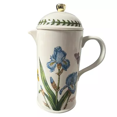 Buy Vintage Portmeirion Botanic Garden England Coffee Pot Cafetiere Lacks Strainer • 55.92£