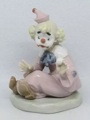 Buy Nao Figurine Clown With Ball 0485. Seated 14 Cm Tall. Excellent Condition. • 25£