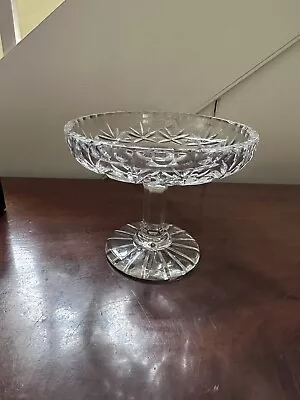 Buy NEW Leed Crystal Hand Cut Glass Cake Stand, Bowl, Centre Piece. John Jenkins • 45£