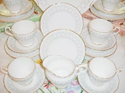 Buy PARAGON Tea Set Bone China VINTAGE 1950s Wedding Crisp Elegant Absolutely Superb • 39.99£