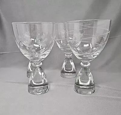 Buy Set 4  Holmegaard  Style Wine / Water Glass 8 Oz 6 1/4   • 69.89£