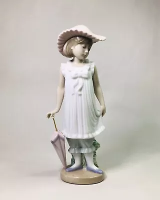 Buy Vintage 1990 NAO Lladro Spanish Porcelain Young Girl With Hat Figurine No.1126 • 21£