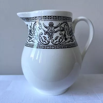 Buy Wedgwood Creamer Florentine Black Dragon Bone China England (VERY GOOD) • 13.99£