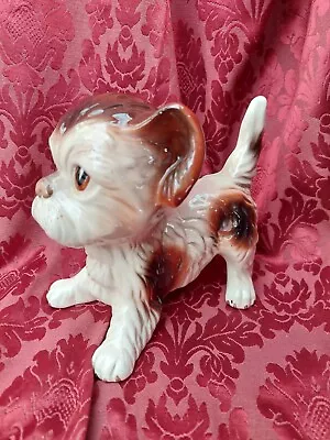 Buy Melba Ware Vintage 40s/50s Cute Brown And White Mongel Puppy Dog Figurine • 21.99£