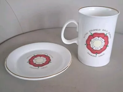 Buy Vintage Dunnon Mug & Dish. Sutton Coldfield Girls School.  • 4.99£
