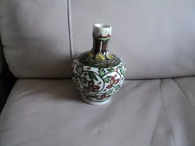 Buy Antique Small Iznik Persian Ottoman Middle East Turkish Pottery Vase. 12cm Tall • 28£