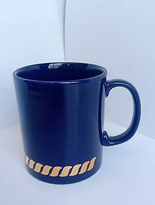 Buy Staffordshire, Made In England Tableware - Blue With Gold Mug • 7.99£