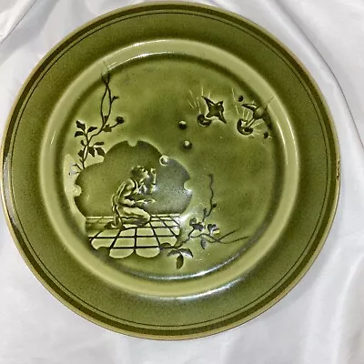 Buy Antique Choisy Le Roi French Majolica Aesthetic Japanesque Plate C.1870 Vtg Rare • 154.61£